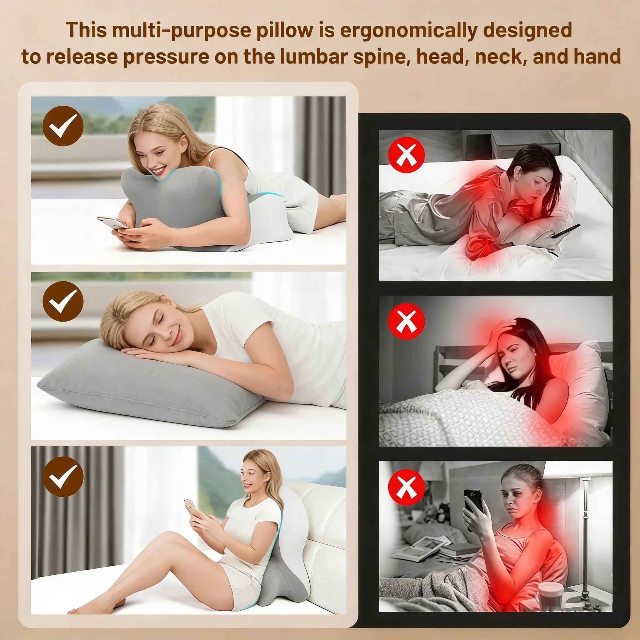 VITAL360 Multi-Support Wedge Pillow
