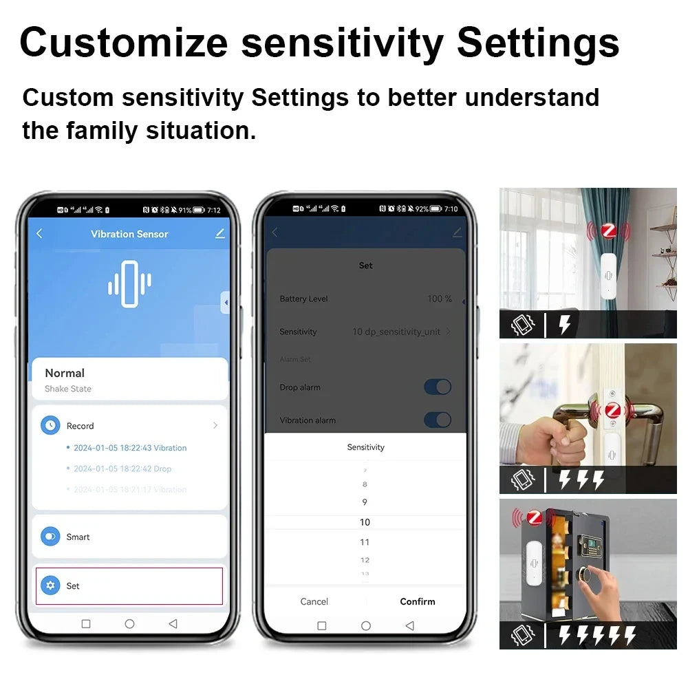 VITAL360 ZigBee Smart Vibration Sensor