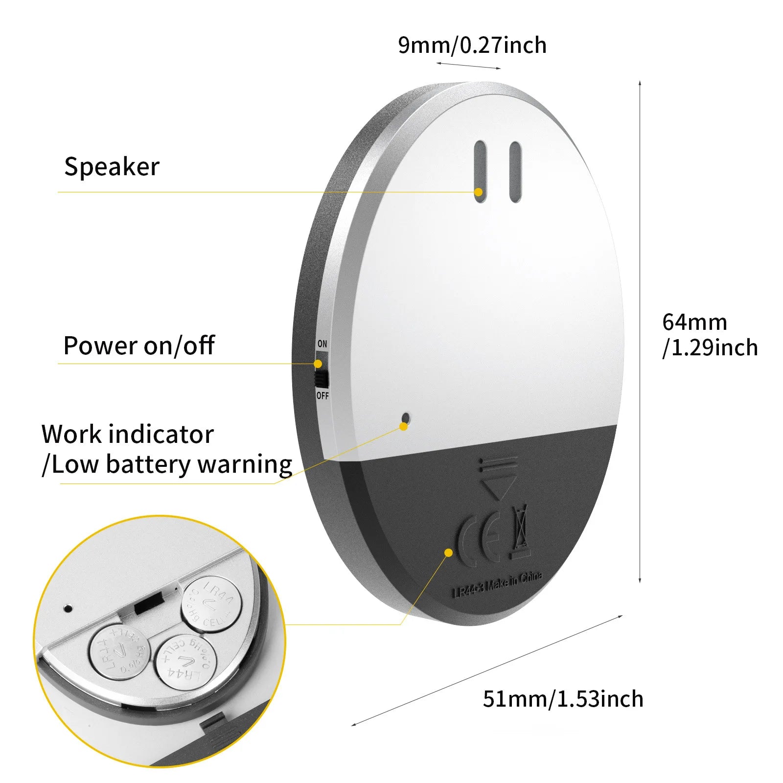VITAL360™ Ultra-Slim High-Decibel Security Siren