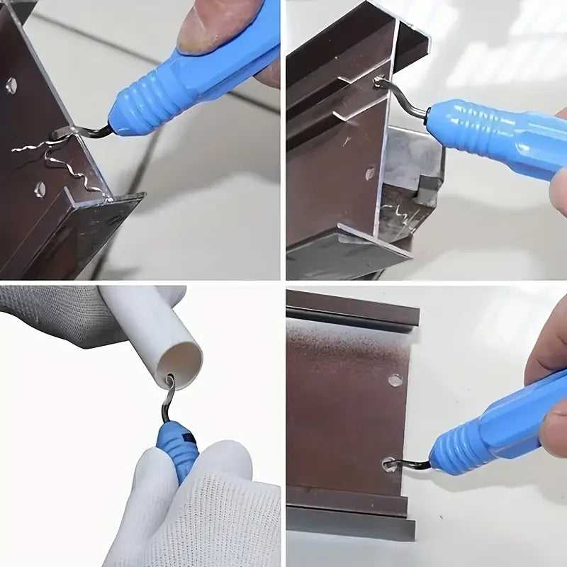 Metal Deburring Tool Kit Burr Cutter Sharp Deburring Blades Burr Remover Hand Tool for Wood Plastic Aluminum Copper Steel