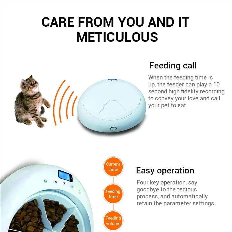 VITAL360™ 6-Meal LED Intelligent Feeder