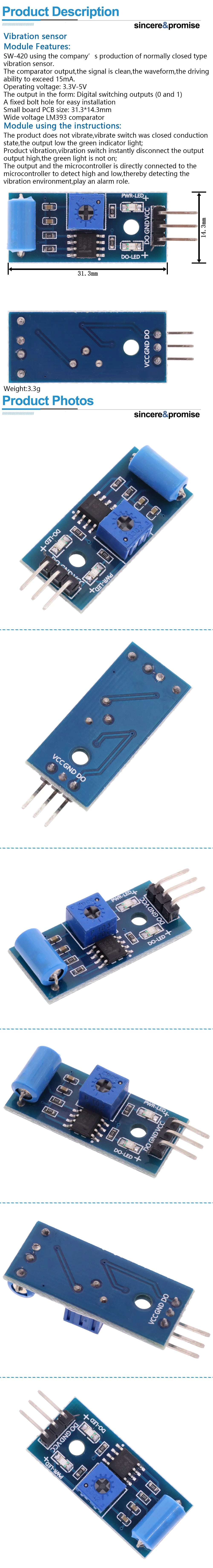 VITAL360™ Precision N.C. Vibration Sensor Module