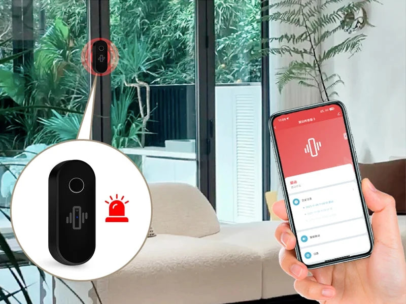 VITAL360™ Tuya WiFi Smart Glass-Break Detector