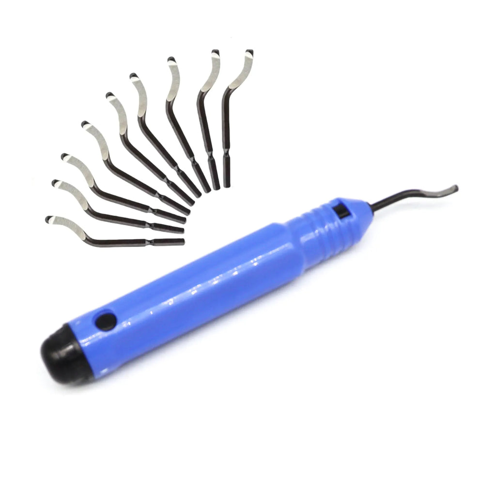Metal Deburring Tool Kit Burr Cutter Sharp Deburring Blades Burr Remover Hand Tool for Wood Plastic Aluminum Copper Steel