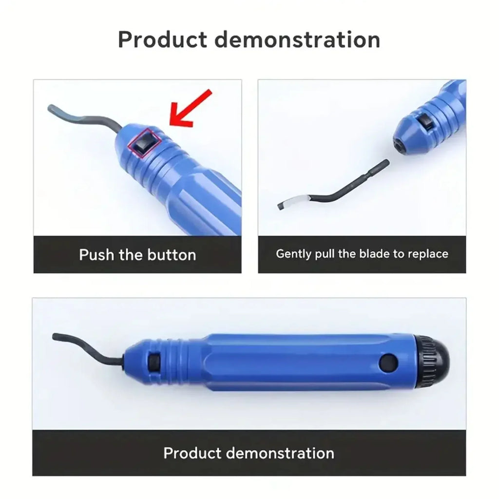 Metal Deburring Tool Kit Burr Cutter Sharp Deburring Blades Burr Remover Hand Tool for Wood Plastic Aluminum Copper Steel