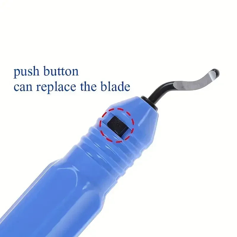 Metal Deburring Tool Kit Burr Cutter Sharp Deburring Blades Burr Remover Hand Tool for Wood Plastic Aluminum Copper Steel