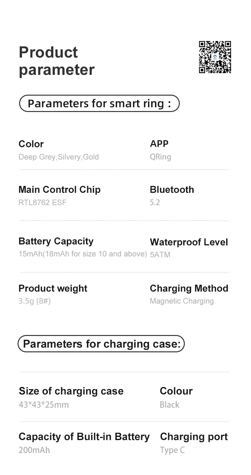 VITAL360™ R08 Waterproof Performance Ring