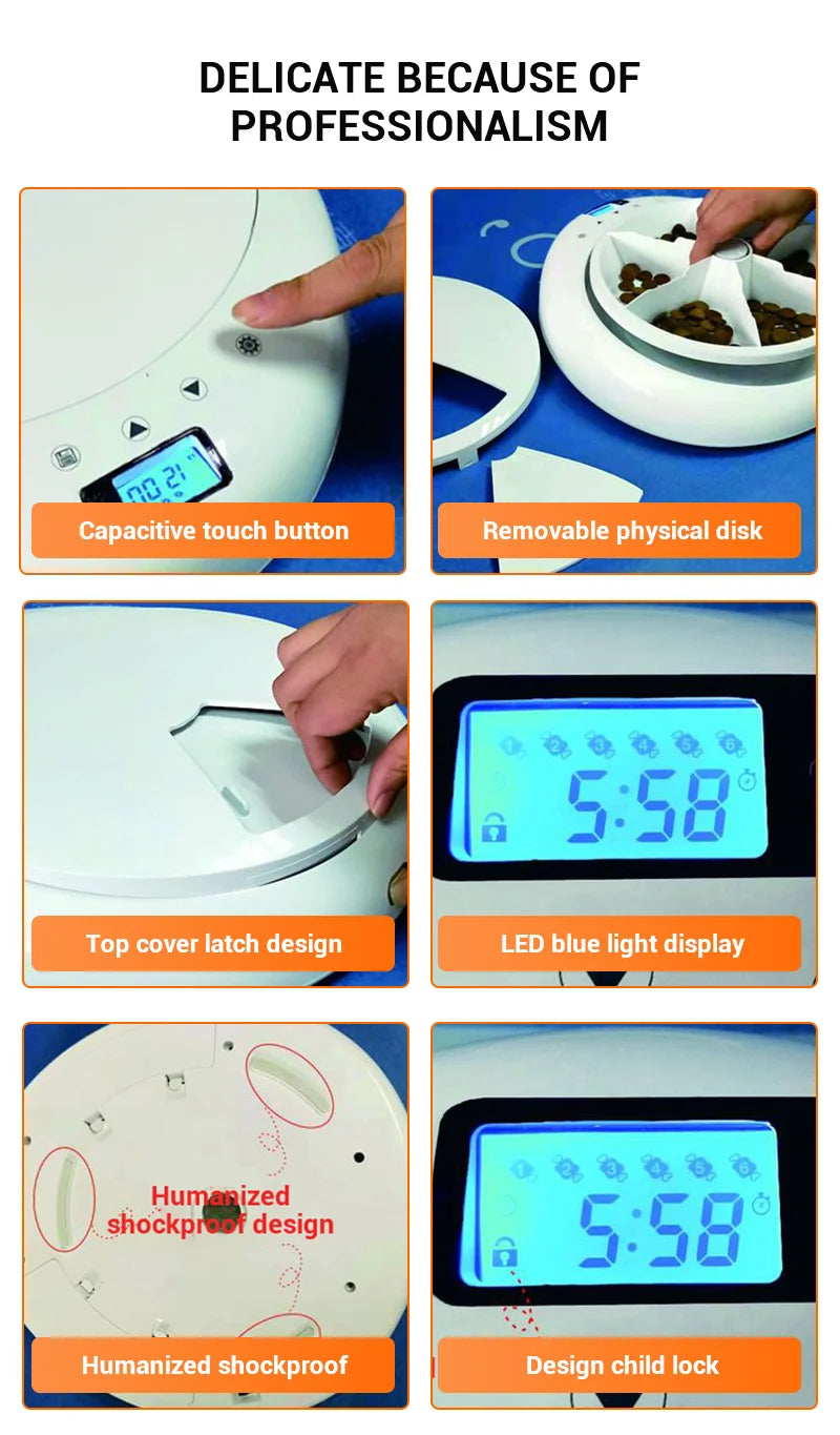 VITAL360™ 6-Meal LED Intelligent Feeder