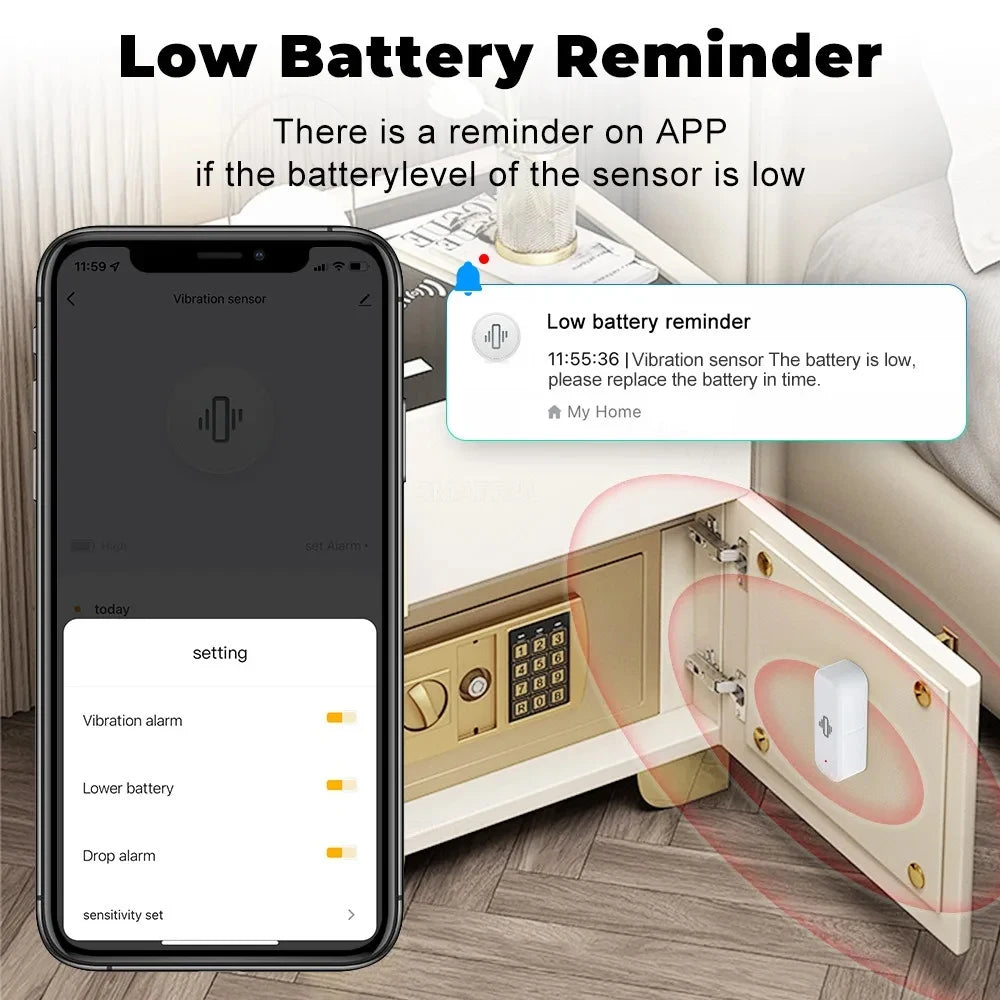 VITAL360 ZigBee Smart Vibration Sensor